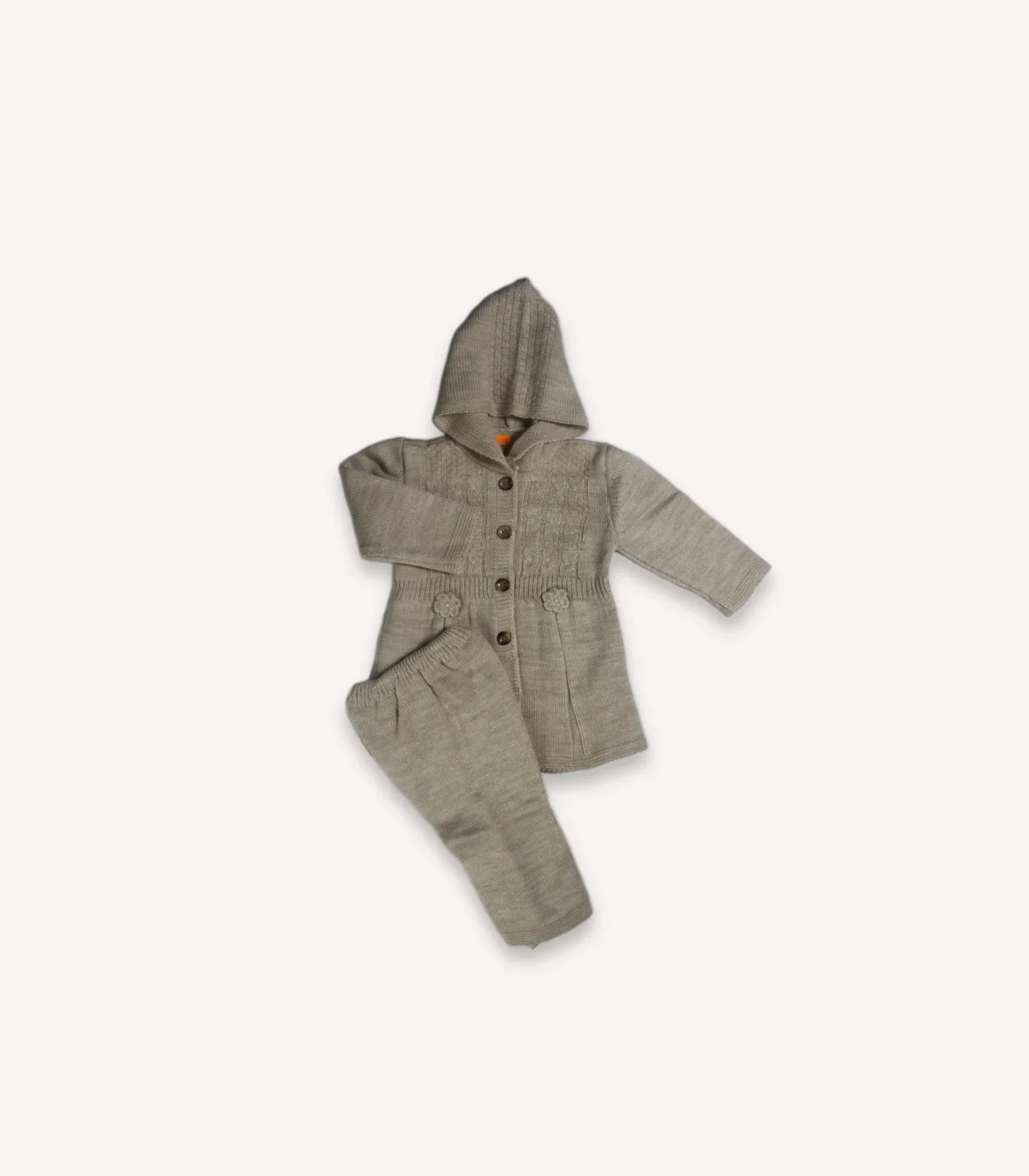 Premium Baby Knitted Hoodie & Pant Set - Image 5